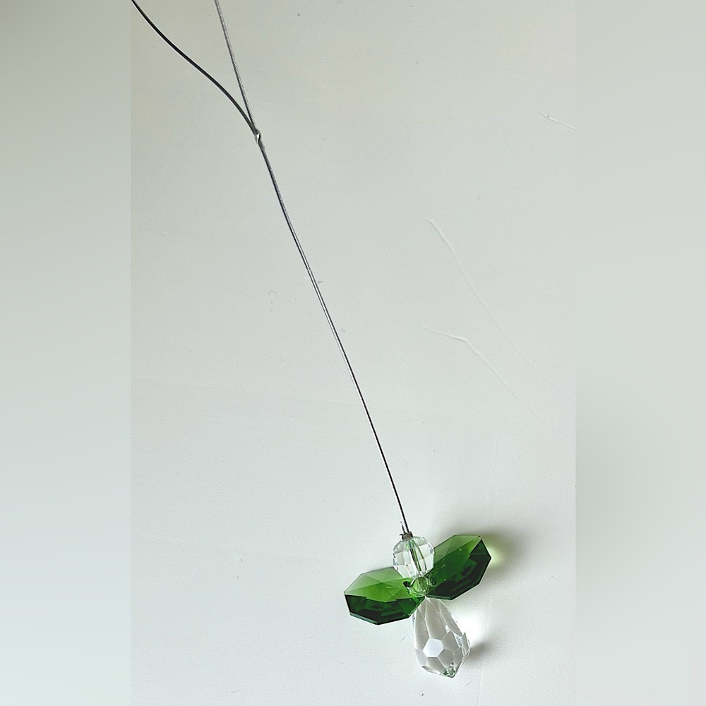 Swarovski Crystal Guardian Angel - Emerald Green